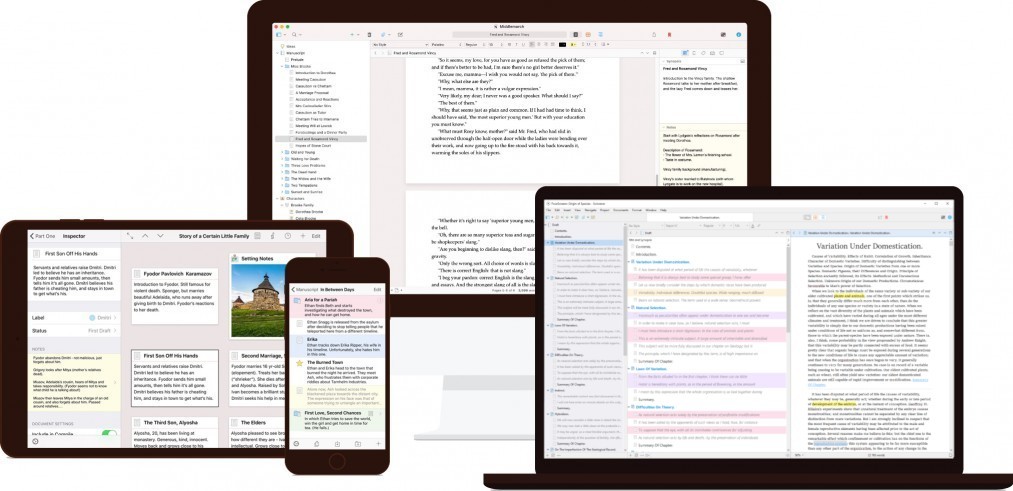 Scrivener 多平台展示